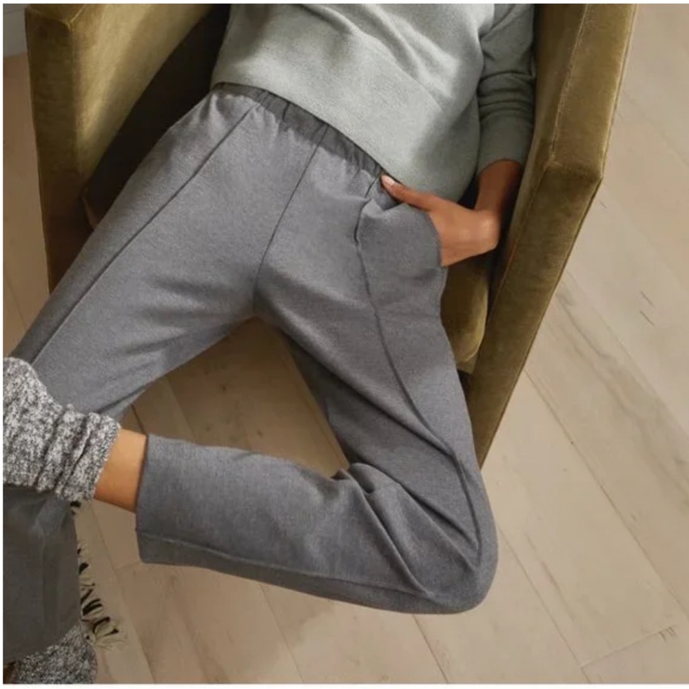 Everlane The Dream Pant in Heather Charcoal Gray Large - Picture 3 of 14
